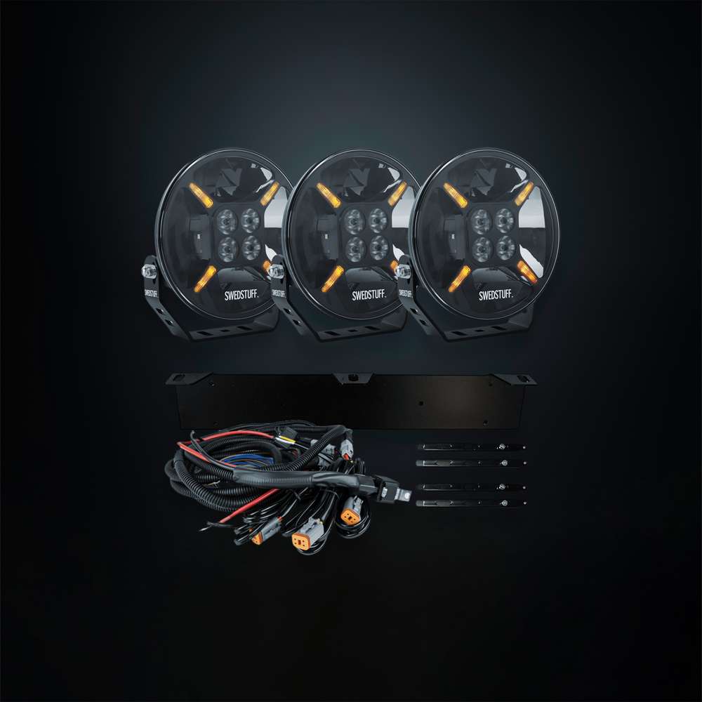 Complete 3x LDL-01 9-Inch LED Driving Light Kit – Ultimate Triple-Light Performance