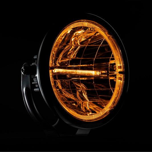 Ambassador Limited Edition 9” LED Long Range Driving Light – Yellow Lens (67W)