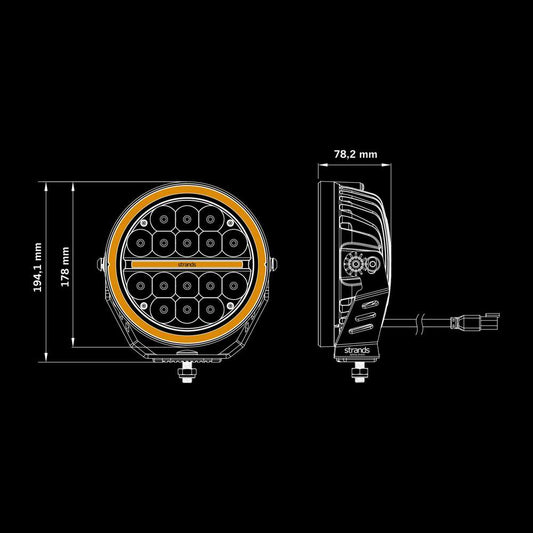 Projecteur LED SIBERIA XPA 7" – 5700 lm, 660 m