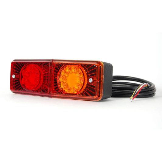 STRANDS Universal Rectangular LED Tail Light – 3-in-1 Rear Light with Simple Design for Trucks, Trailers & Utility Vehicles