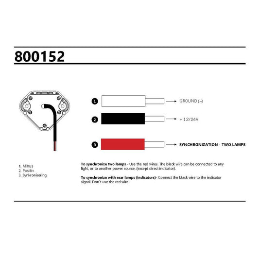Strands Rear Directional Indicator Light – Heavy-Duty Metal Turn Signal for Commercial Vehicles