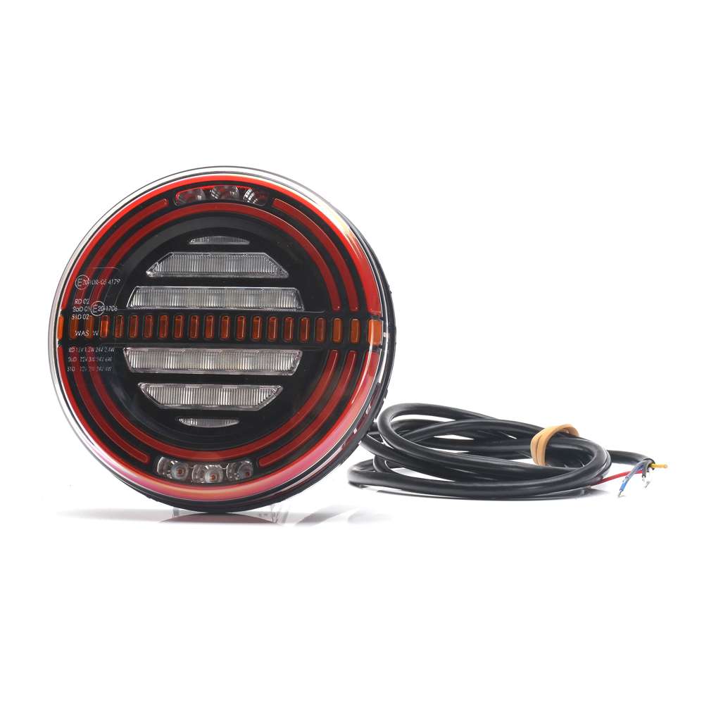 Feu Arrière STRANDS 5 Fonctions Rond Universel LED