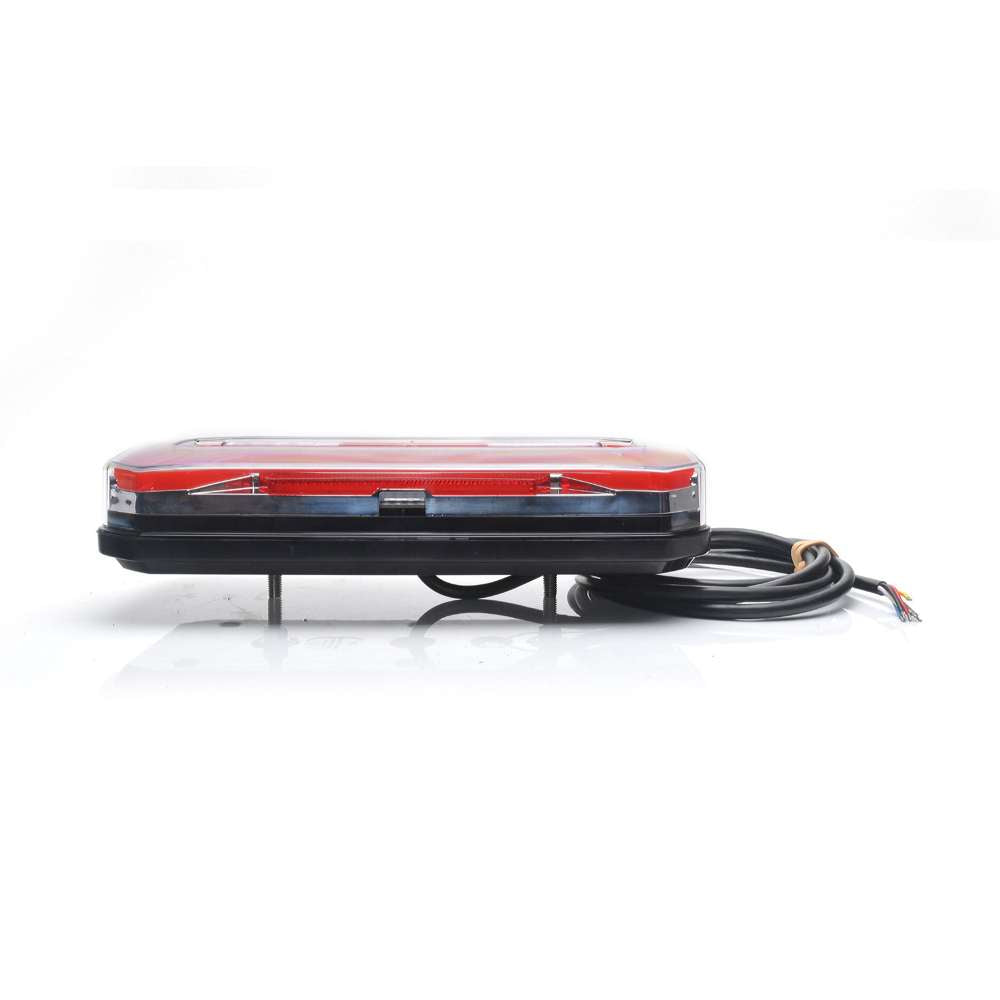 Strands Left LED Rear Tail Light – 5 Functions Rectangular Design with Dynamic Indicator | 12V/24V