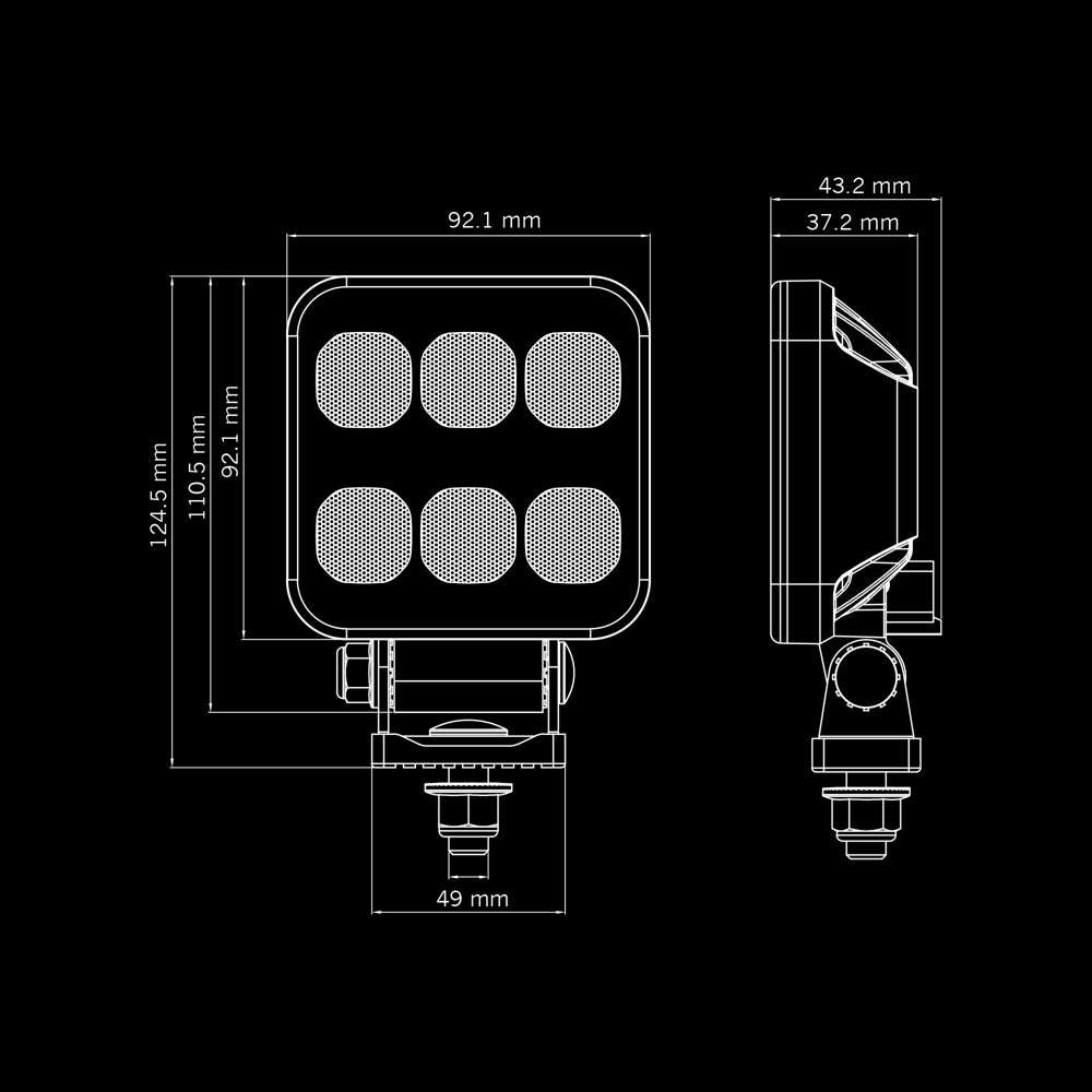 Projecteur LED Dark Knight Hardcore 32W – 3645 lm