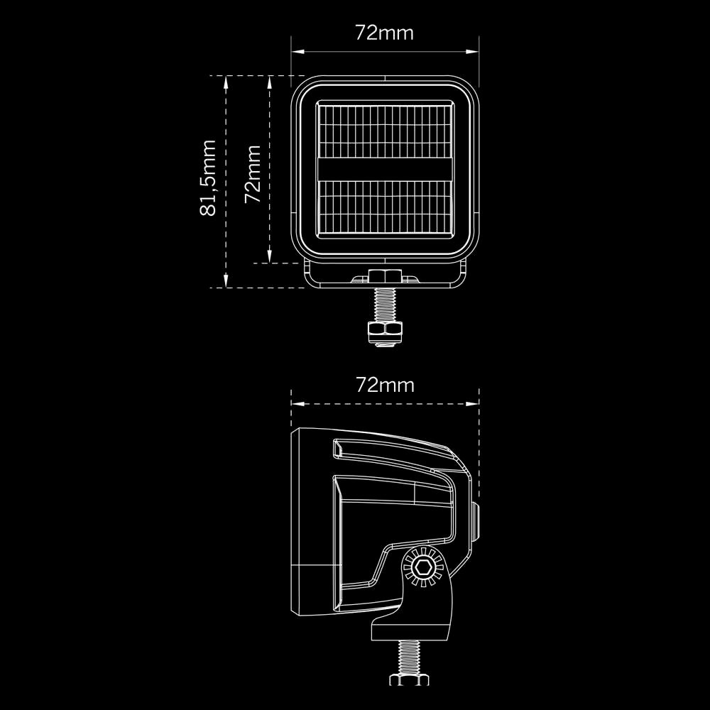 Projecteur LED SIBERIA XP Red Panda 38W – 3150 lm, IP69K