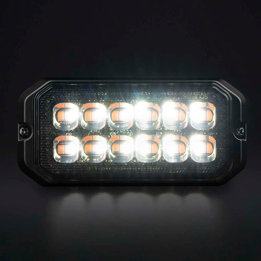 DARK KNIGHT DUO 12 LED – Feu à Éclats LED Professionnel ECE R65 Classe 2 | 20 Modes de Flash | IP67/IP69K