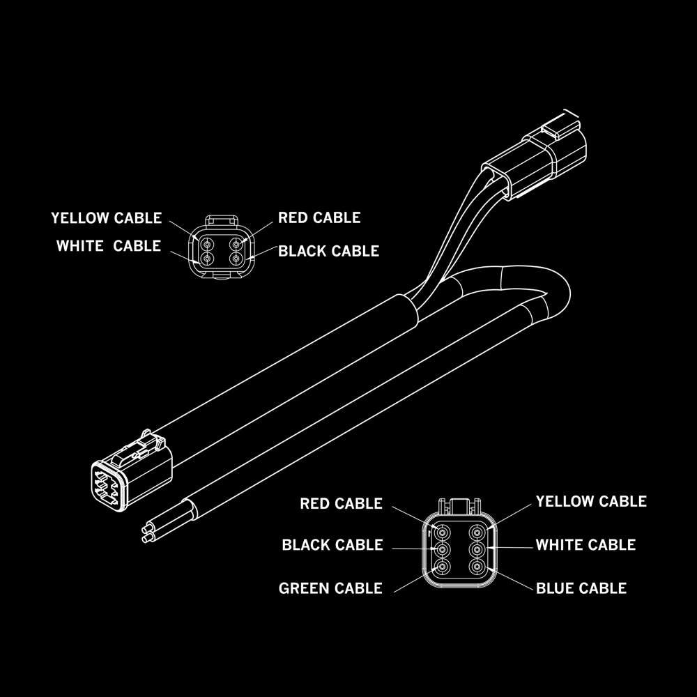 STRANDS PRO DT-6 to DT-4 Connector Cable – Premium 12-80V LED Lighting Adapter