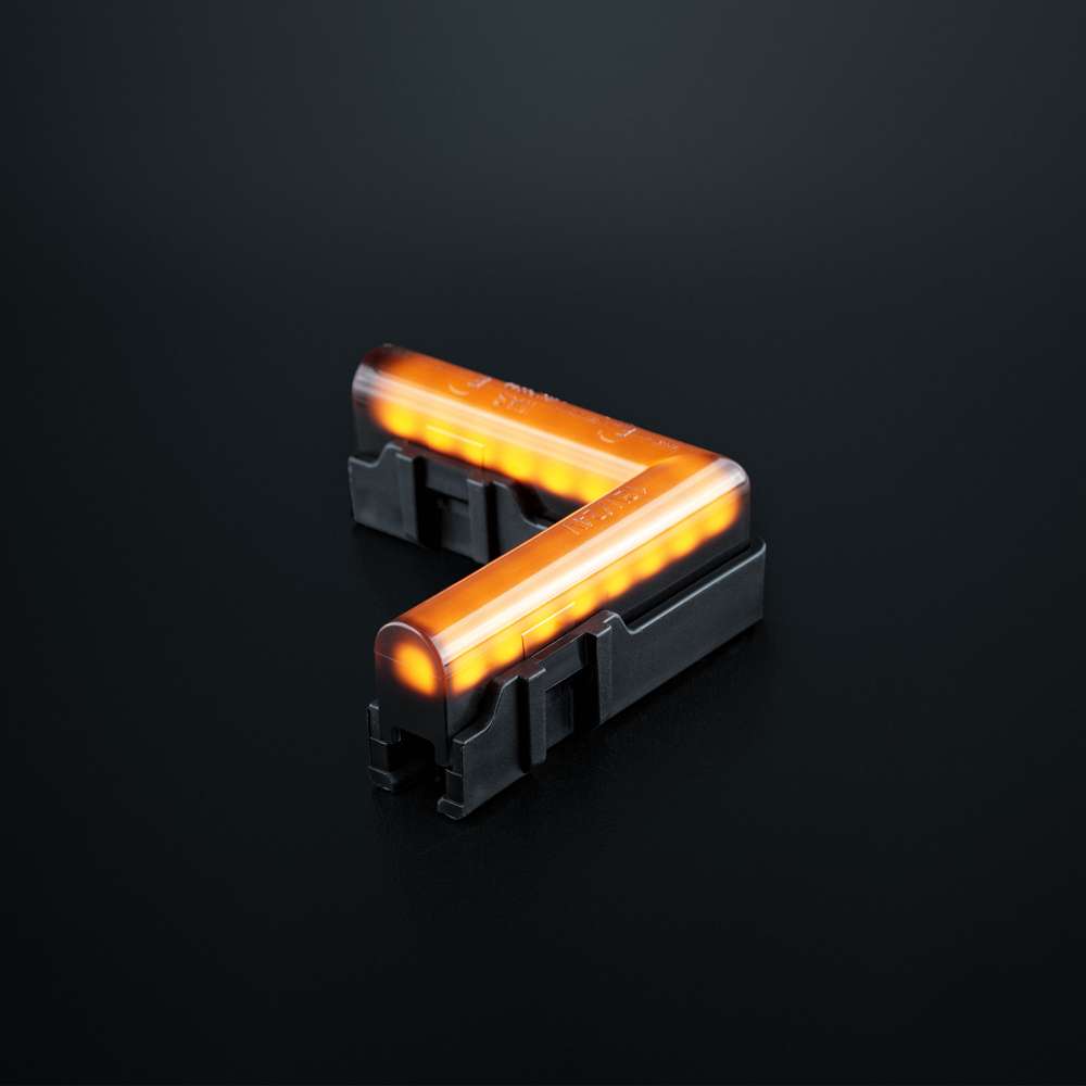 Feu d'Angle Latéral FREEDOM Dark Line Ambre LED