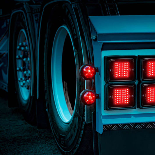 DARK KNIGHT Viking 6 LED Feu de Position Arrière STRANDS – Feu LED Premium Noir Intégral Homologué