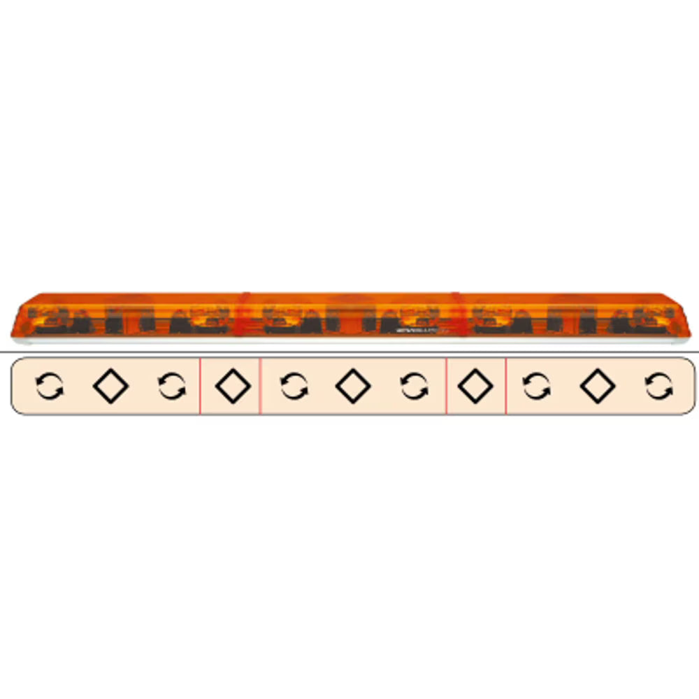 Barre de Toit LED de Signalisation 1800mm - 24V R65