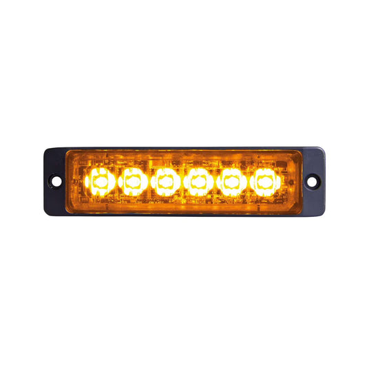 Feu Flash LED Ambre 6 LEDs Homologué ADR – Signalisation Professionnelle pour Transport de Matières Dangereuses