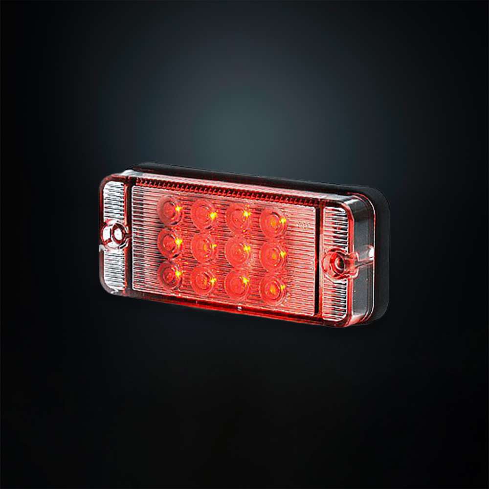 STRANDS LED Rear Fog Light – Slim Rectangular Transparent Lens Design Modern LED rear fo