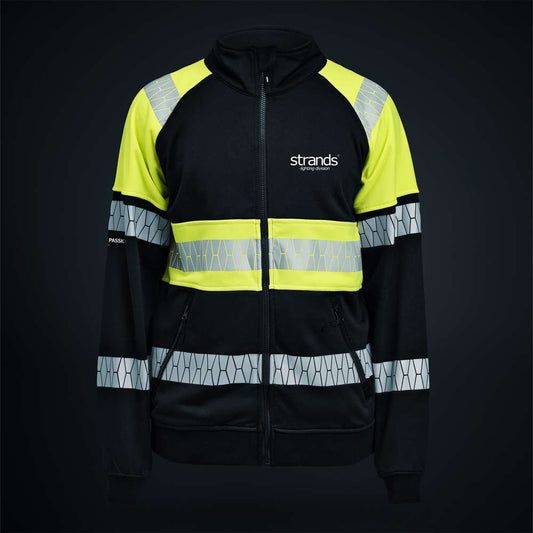 Sweatshirt Zippé Strands Haute Visibilité Jaune Fluo