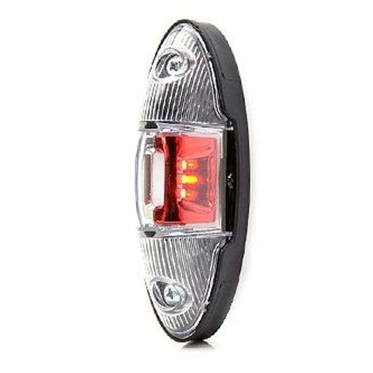 STRANDS Wide LED Position Light White/Red – Dual Function Marker Lamp for Front & Rear Vehicle Safety