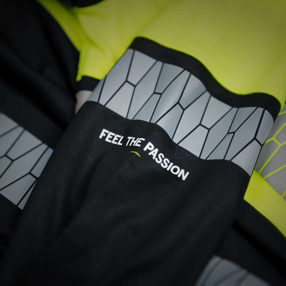 Sweatshirt Zippé Strands Haute Visibilité Jaune Fluo