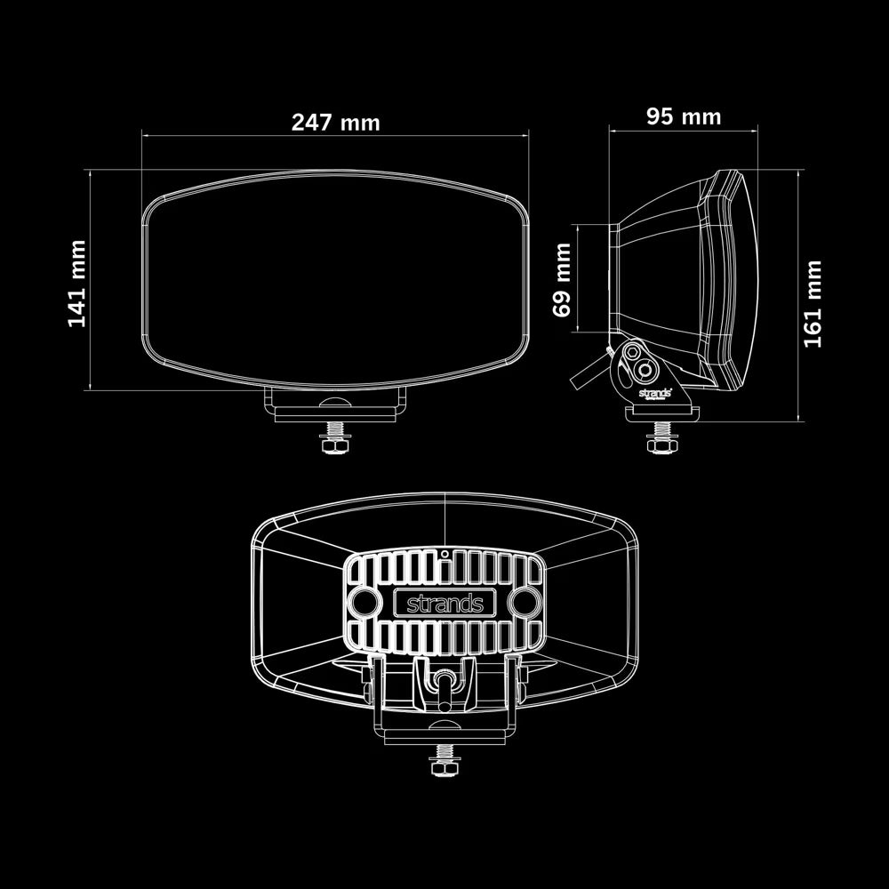 IZE LED OG Driving Light Ovale