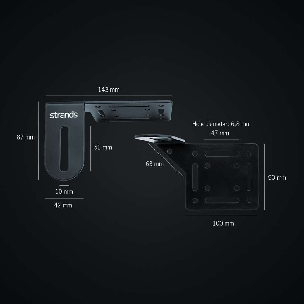 Siberia Universal LED Light Bar Mount Brackets – Professional Adjustable Mounting Solution