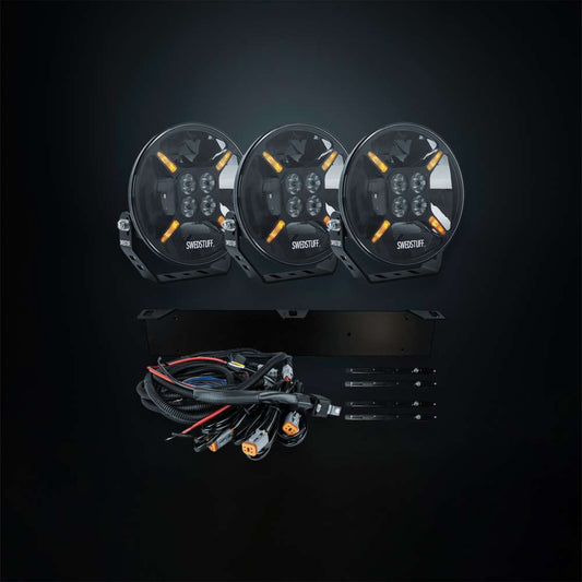 Complete 3x LDL-01 9-Inch LED Driving Light Kit – Ultimate Triple-Light Performance