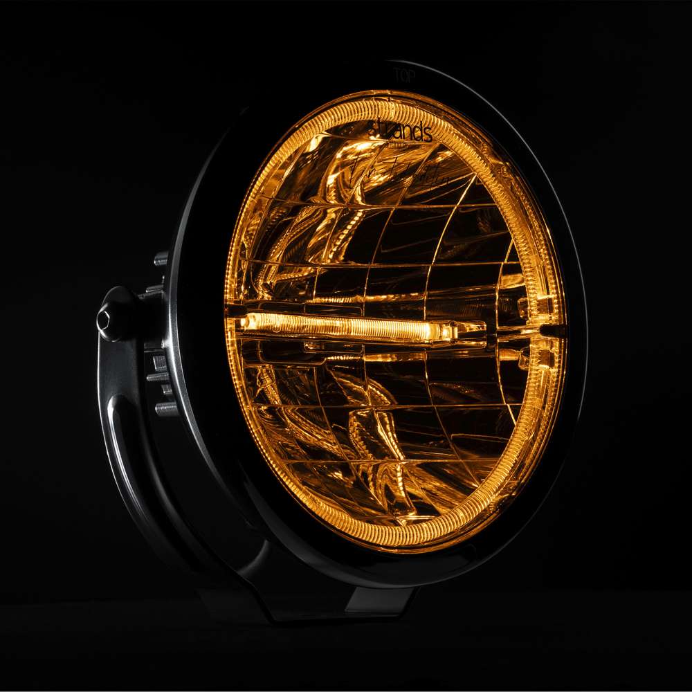 Ambassador Limited Edition 9” LED Long Range Driving Light – Yellow Lens (67W)