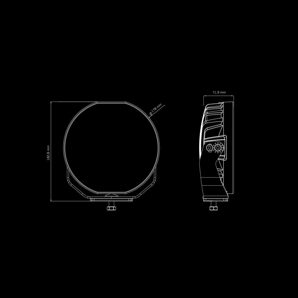 Projecteur LED SIBERIA Skylord 7" – 628 m