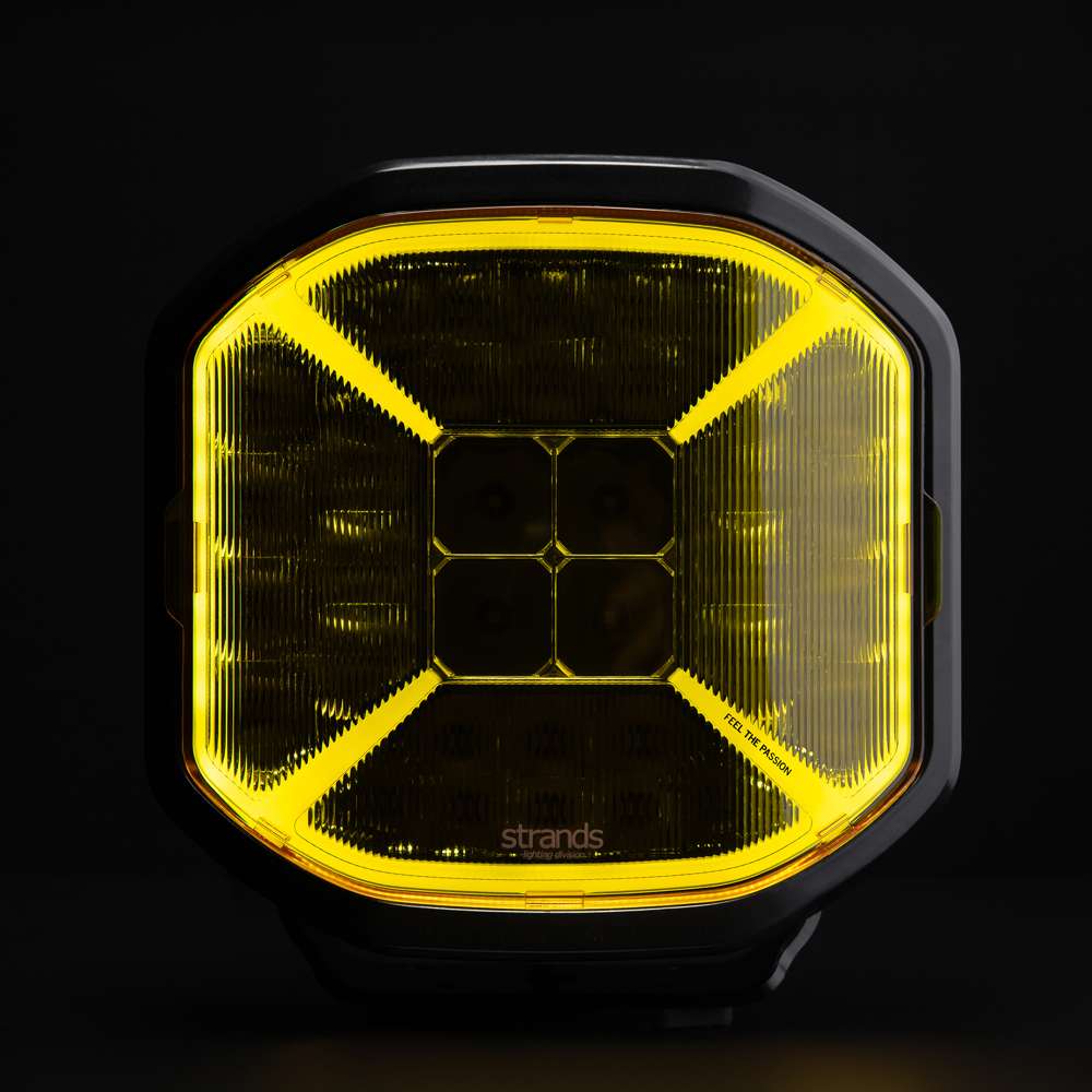 SIBERIA X 7" Yellow Flood Lens Cover – Anti-Fog Performance &amp; Wider Beam Coverage