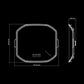 Siberia X 4-Inch Black Lens Cover – Premium Protection &amp; Stealth Styling