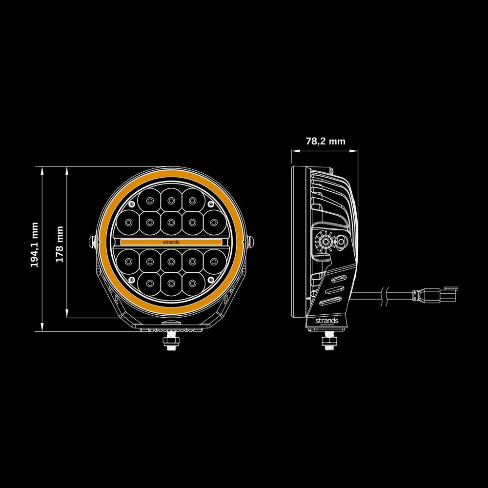 Projecteur LED SIBERIA XPA 7" – 5700 lm, 660 m