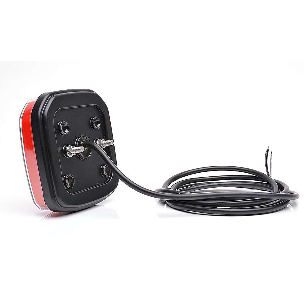 STRANDS Square LED Tail Light – 3 Function Rear Light with Tail, Brake &amp; Turn Signal