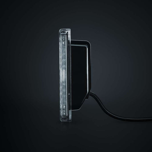 Feu Antibrouillard Arrière LED Carré IZE – Lentille Transparente Homologuée ECE