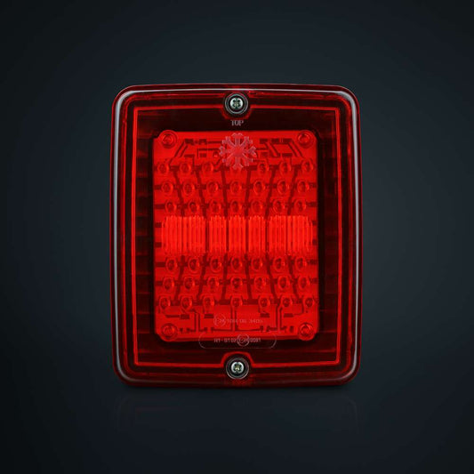 IZE LED - Feu Antibrouillard Arrière Rouge Carré