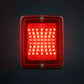 IZE LED - Feu Antibrouillard Arrière Rouge Carré