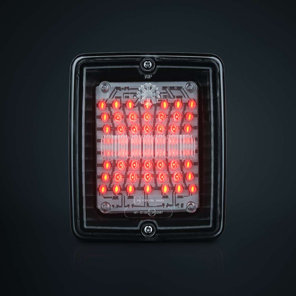IZE LED - Feu Arrière Stop Carré Lentille Claire