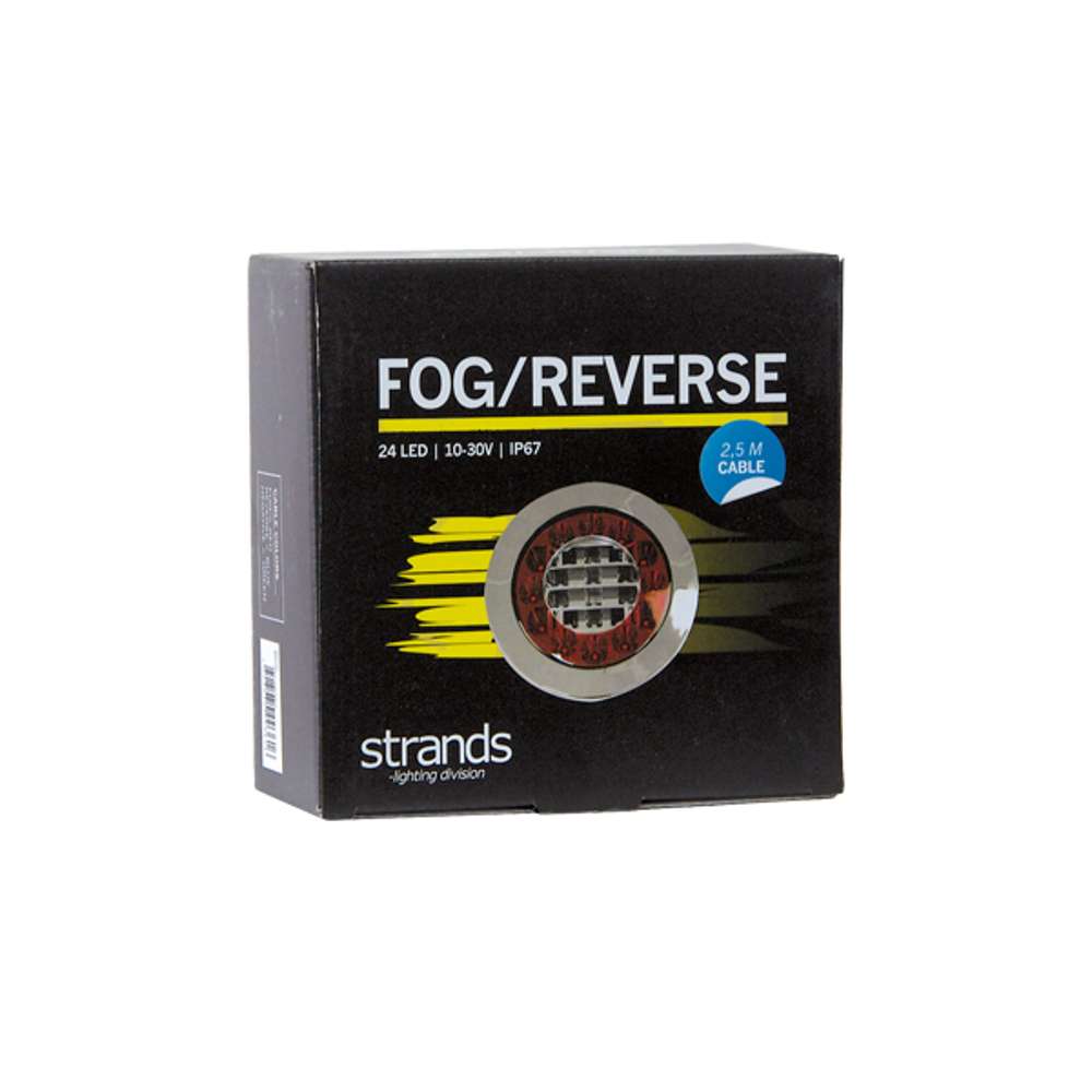 Strands Red Eye Round LED Reverse &amp; Fog Light – Premium Rear Combination Lamp