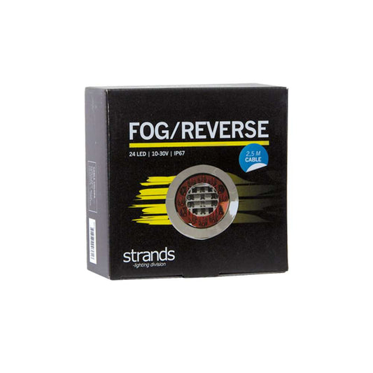 Strands Red Eye Round LED Reverse &amp; Fog Light – Premium Rear Combination Lamp