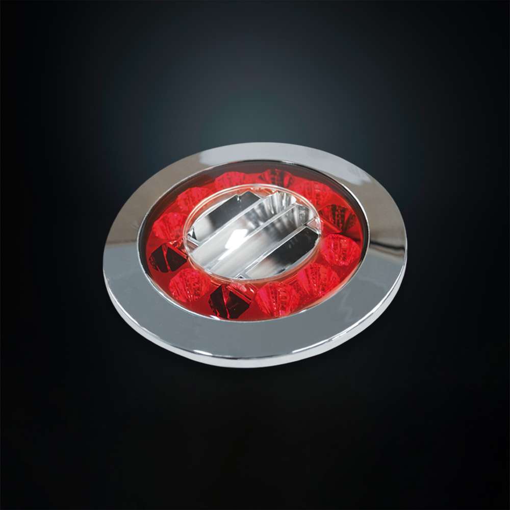 Strands Red Eye Round LED Reverse &amp; Fog Light – Premium Rear Combination Lamp