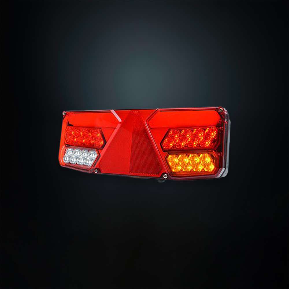 Feu Arrière STRANDS 5 Fonctions Remorque Droit Rectangulaire