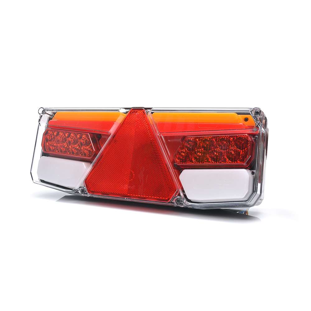 STRANDS Left Side Rectangular LED Trailer Tail Light – Neon Effect &amp; Dynamic Sequential Indicator