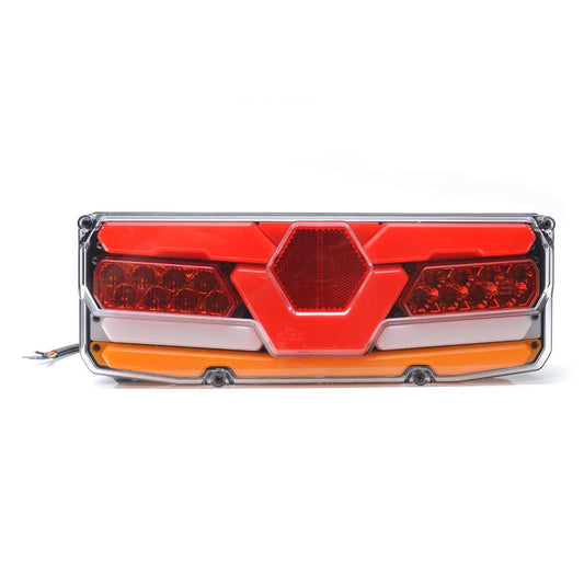 STRANDS Left Side Rectangular LED Truck Tail Light – Neon Effect &amp; Dynamic Sequential Indicator