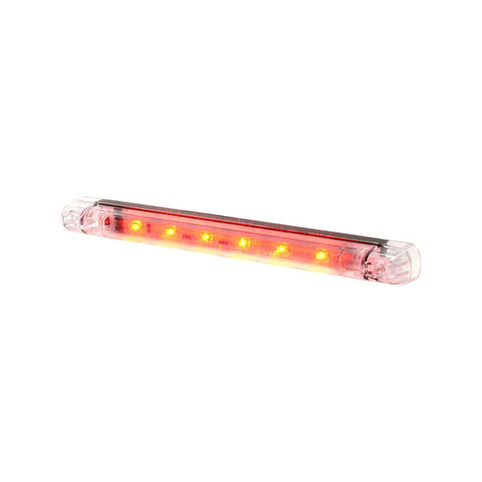 STRANDS Feu Stop LED Fibre Optique 237 mm – Feu de Frein Arrière Premium à Lentille Transparente