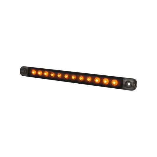 Clignotant LED DARK KNIGHT Slim 238mm – Feu de Signalisation à Lentille Fumée Premium Design Stealth