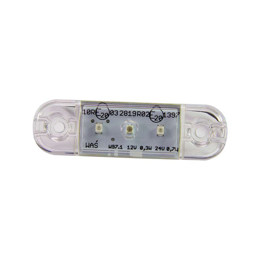 Strands - Feu de Gabarit Latéral LED Ambre 3 LED IP68