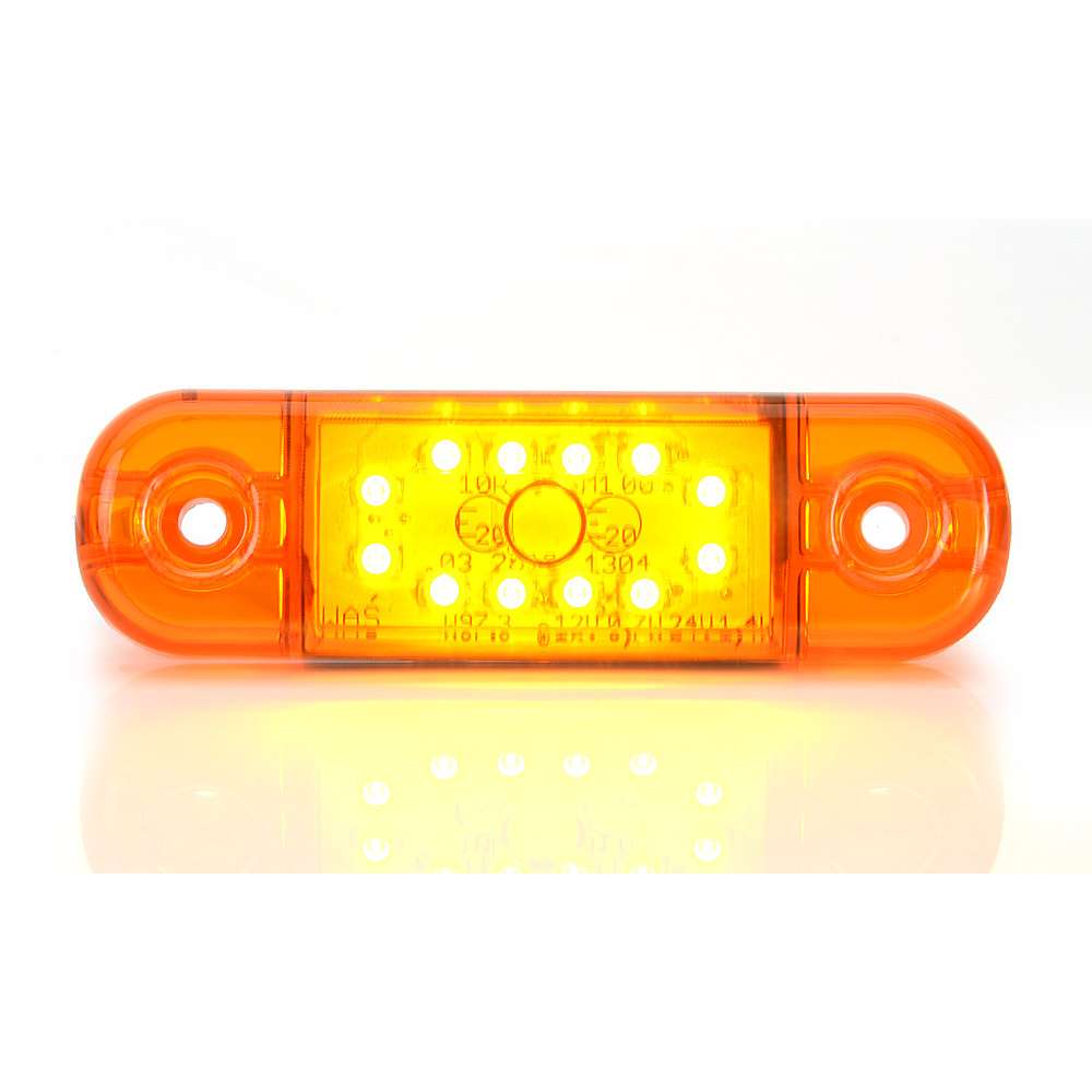 Feu Latéral LED STRANDS Slim 12 Diodes Verre Orange