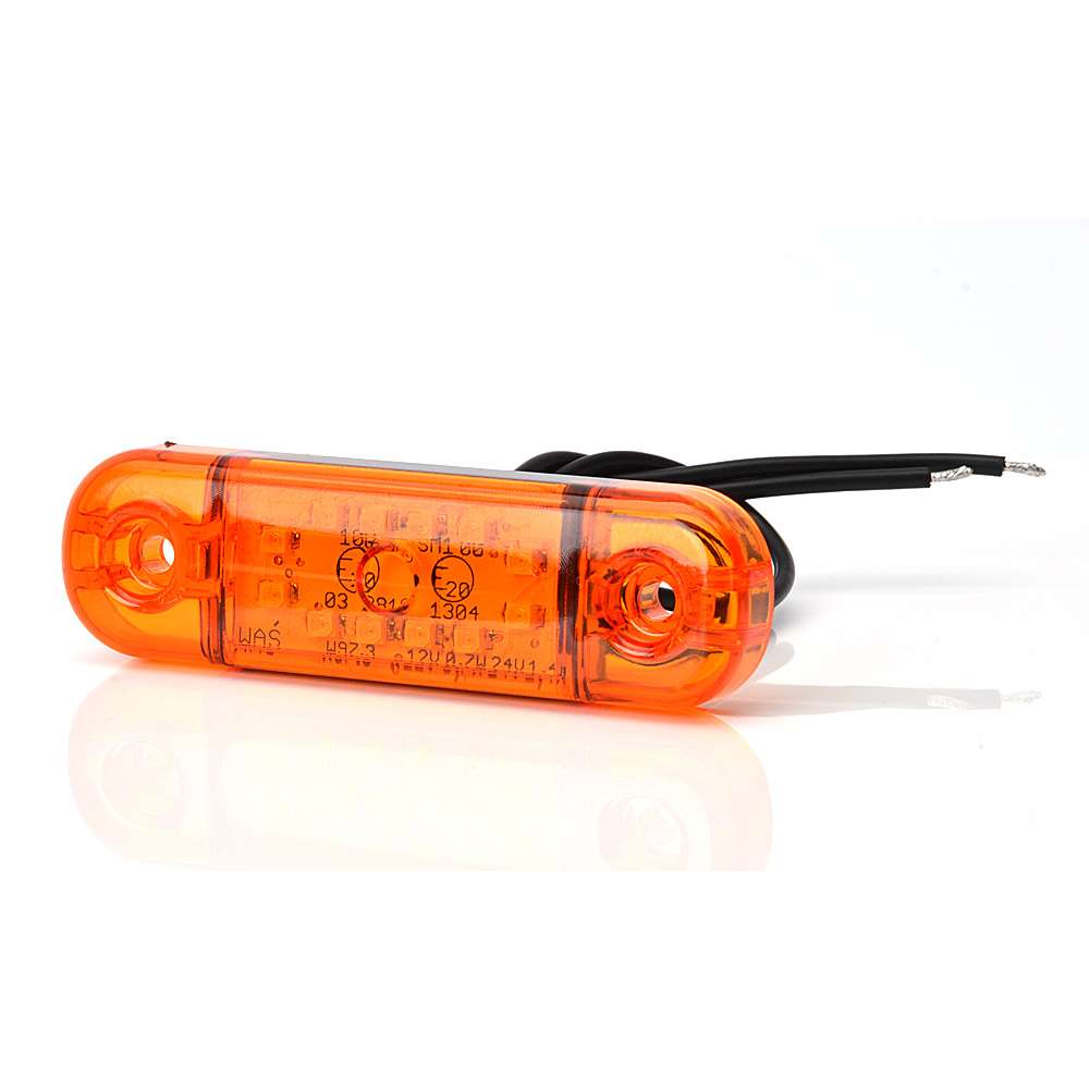 Feu Latéral LED STRANDS Slim 12 Diodes Verre Orange