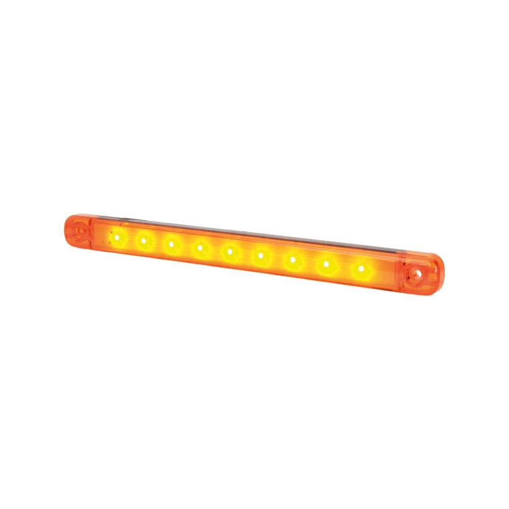 STRANDS Feu de Gabarit 9 LED Long – Verre Orange Slim