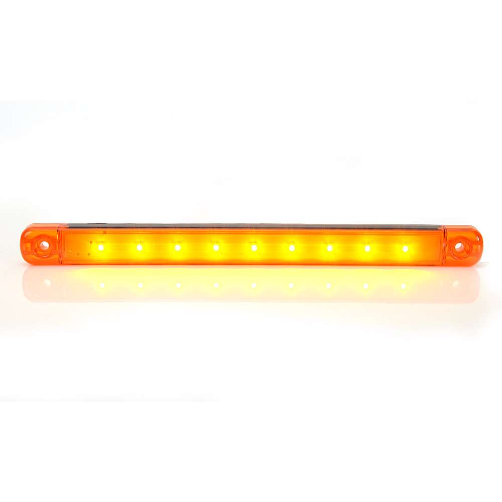 STRANDS Feu de Gabarit 9 LED Long – Verre Orange Slim