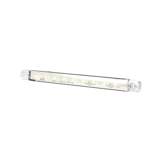 STRANDS Slim 9 LED – Feu de Position Avant LED Blanc Ultra-Fin à Lentille Transparente