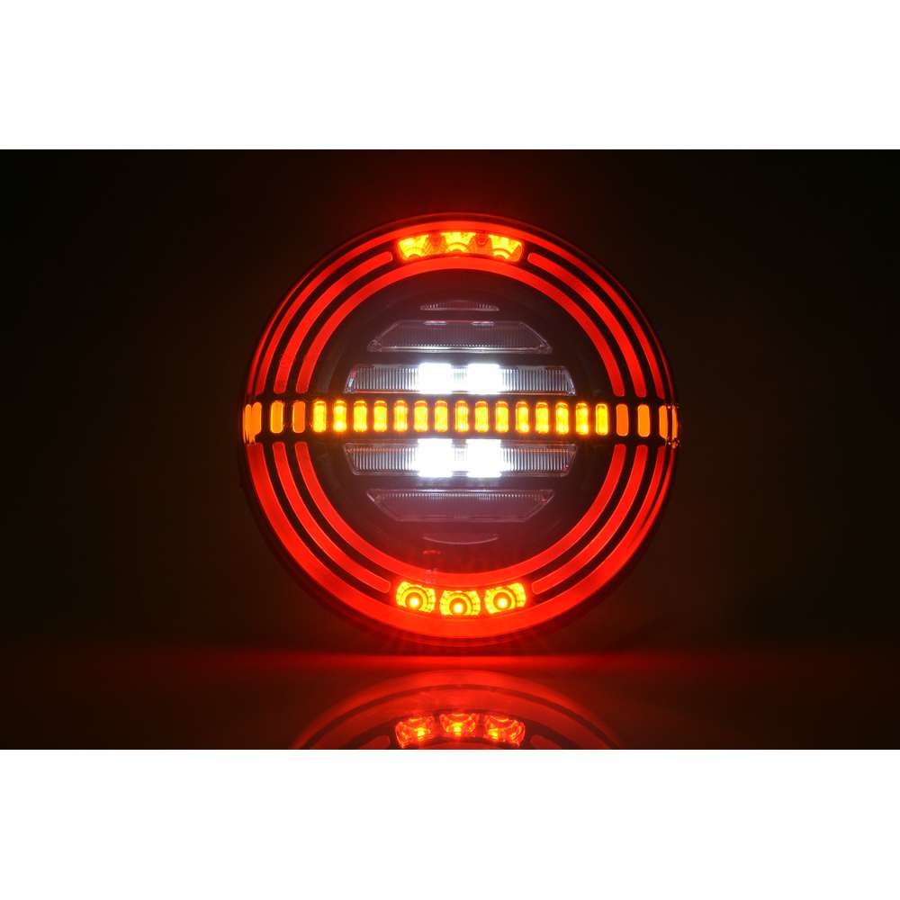 Feu Arrière STRANDS 5 Fonctions Rond Universel LED