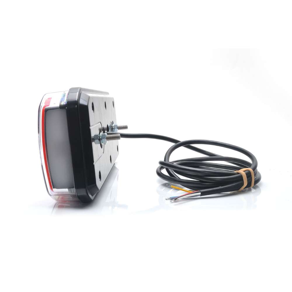 Strands Left LED Rear Tail Light – 5 Functions Rectangular Design with Dynamic Indicator | 12V/24V