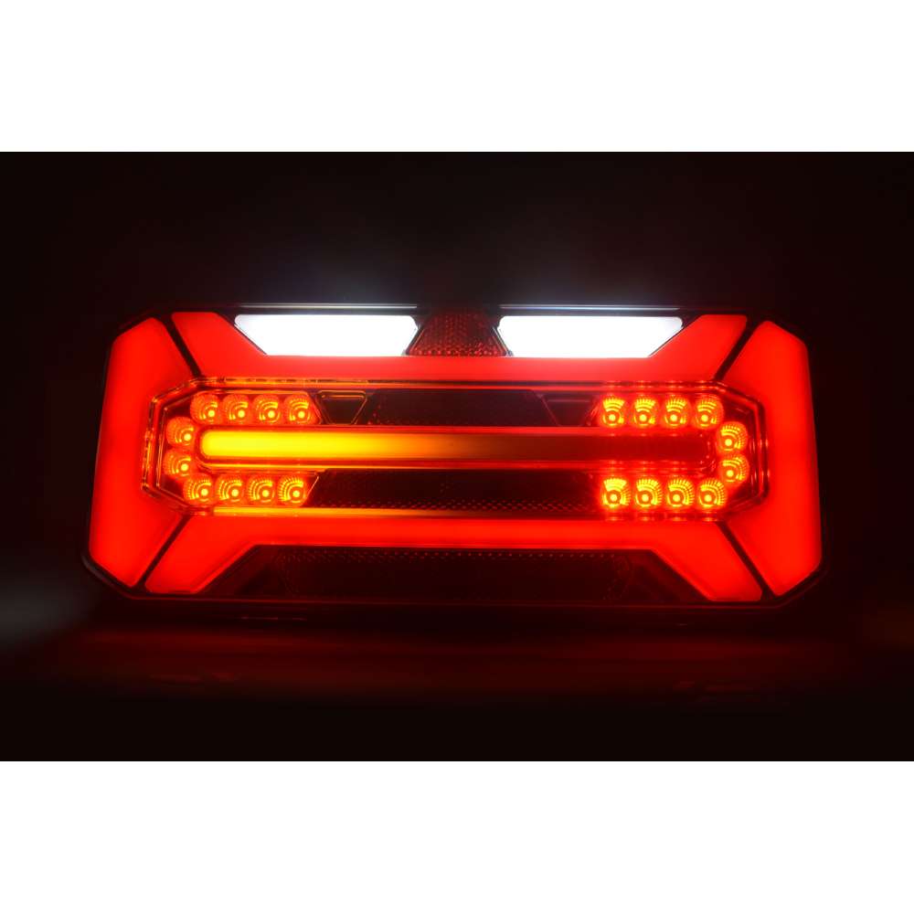 Strands Right LED Rear Tail Light – 5 Functions with Dynamic Indicator | Rectangular Design 12V/24V