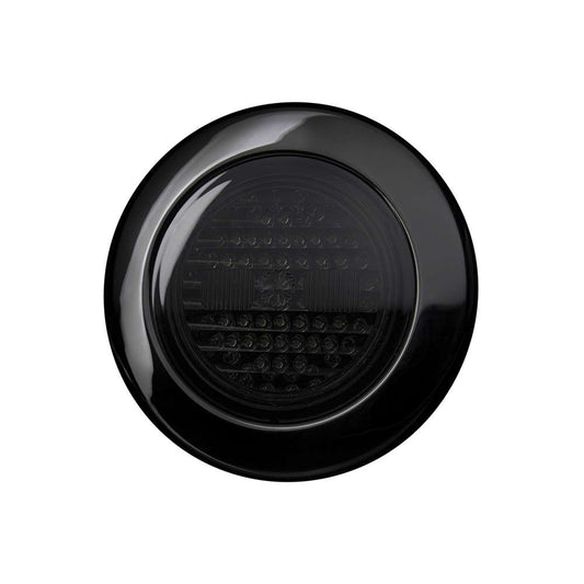 DARK KNIGHT IZE LED – Feu Arrière Rond LED Position &amp; Stop à Lentille Fumée Premium